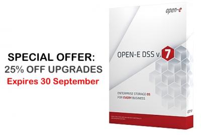 Open-E DSS V6 becomes EOL on 30th September 2015